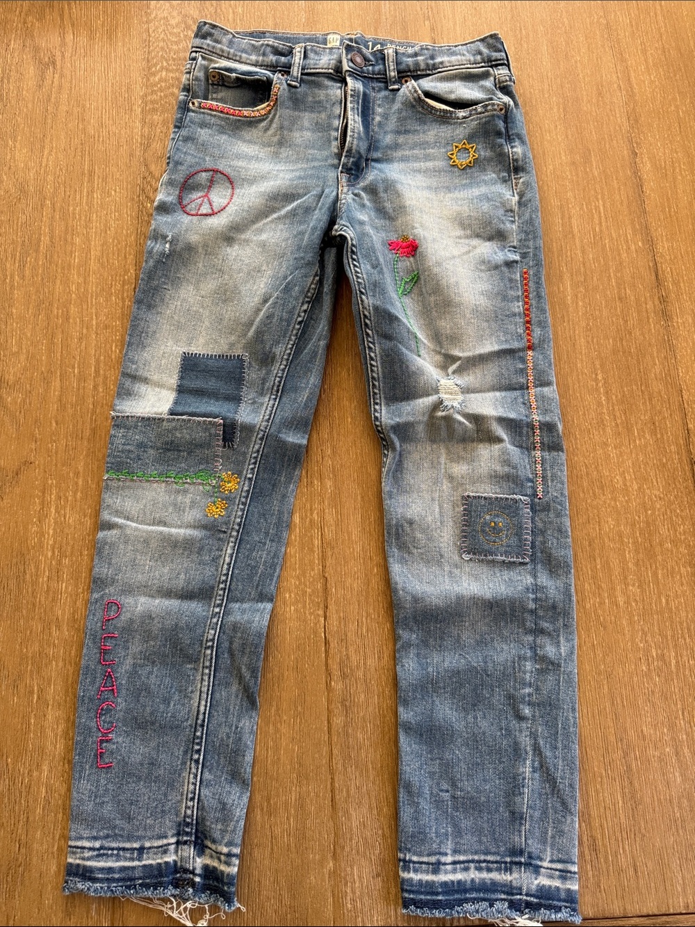 GAP Light Blue Pencil Slim Ankle High-Rise Jeans